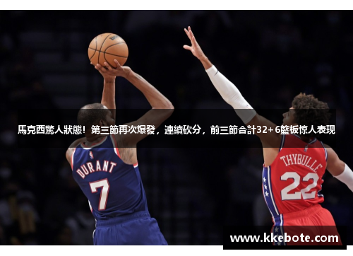 馬克西驚人狀態！第三節再次爆發，連續砍分，前三節合計32+6籃板惊人表现